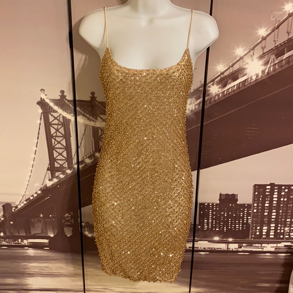 Oh Polly Embellished Mini Dress
